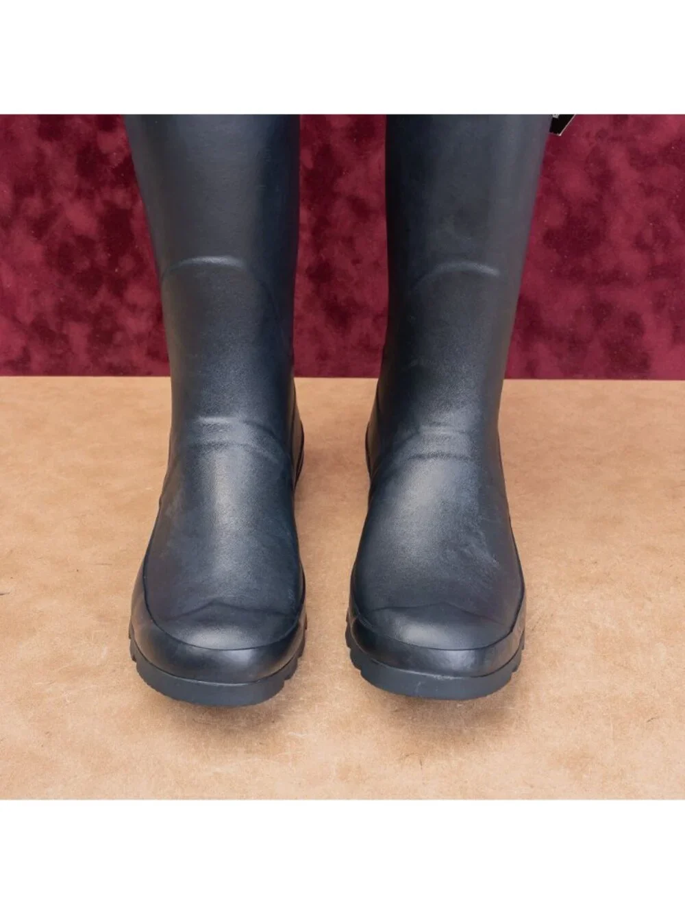 Barbour Women Bede Navy Blue Festival Wellies Rain Rubber Boots 8US UK6